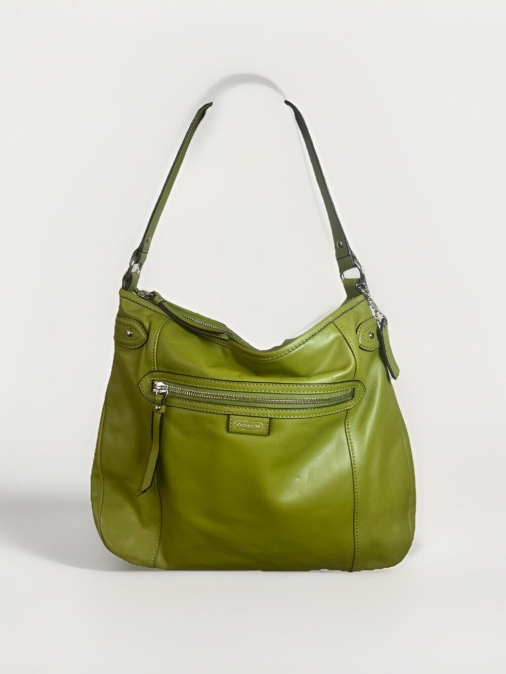 Coach (2013) Daisy Green Leather Hobo Shoulder Bag F23937 MSRP $350